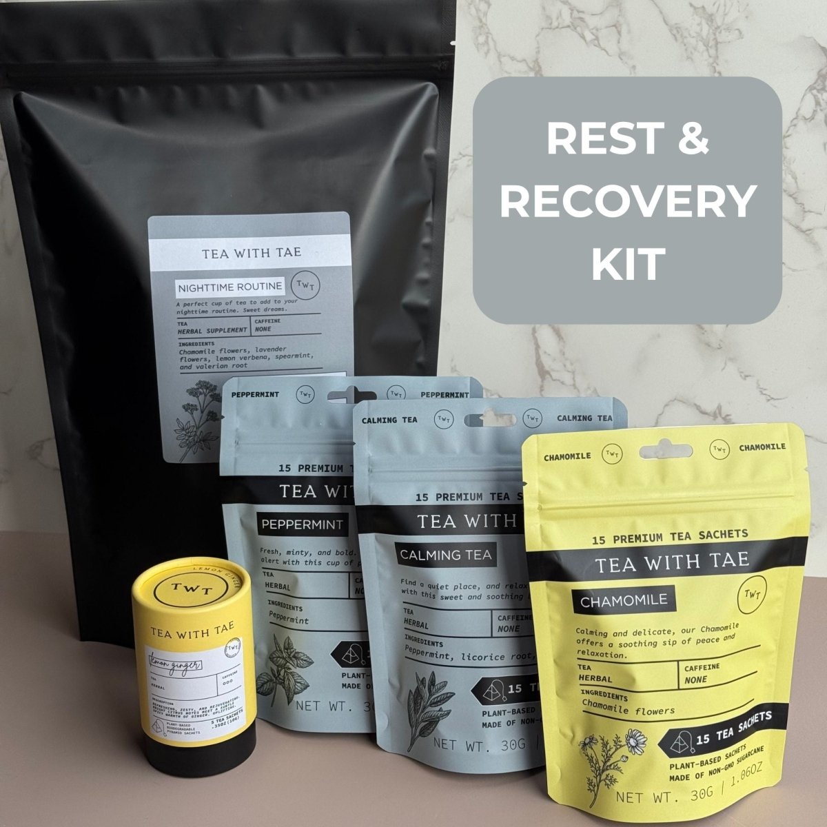 Rest & Recovery Kit - Tea with Tae
