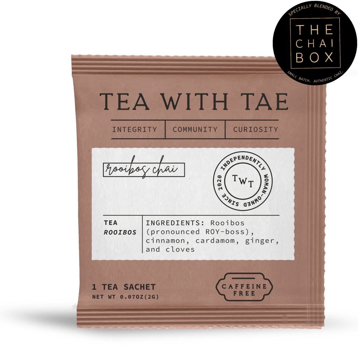 Rooibos Chai 50 ct. Overwrap Bag - Tea with Tae