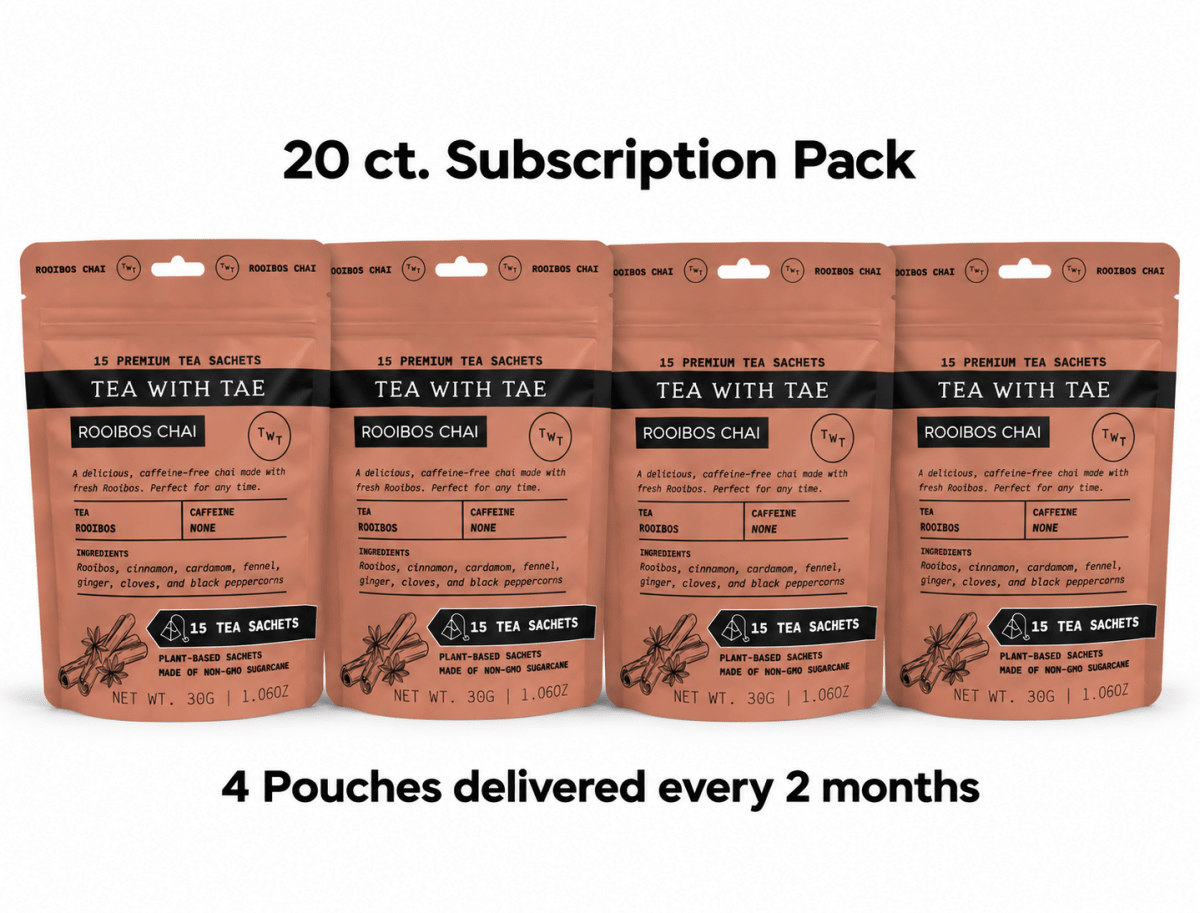 Rooibos Chai Hot Tea Pouch - Tea with Tae