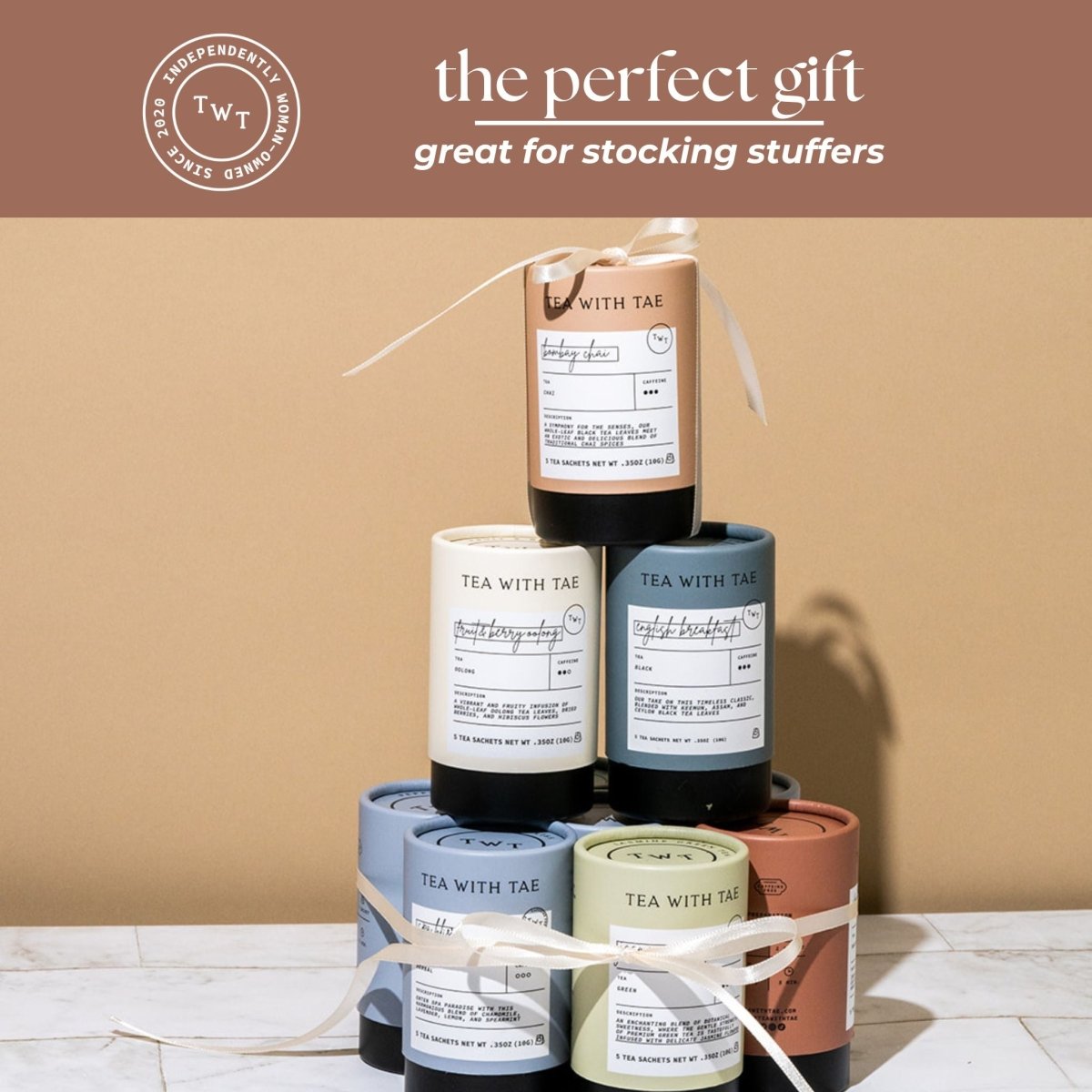 Rooibos Chai Mini Tea Tube (5 tea bags) - Tea with Tae