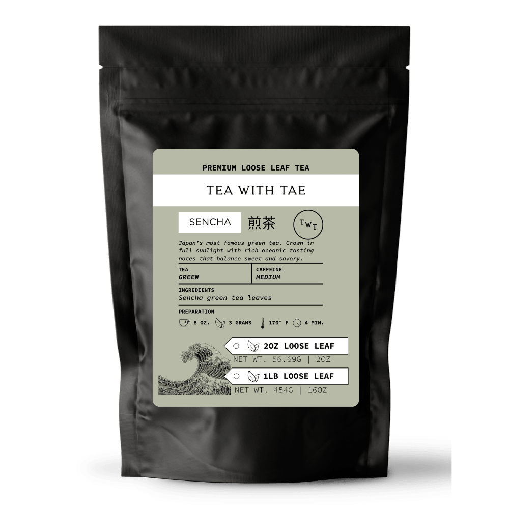 Sencha Green Tea Pouch (2oz. or 1lb.) - Tea with Tae