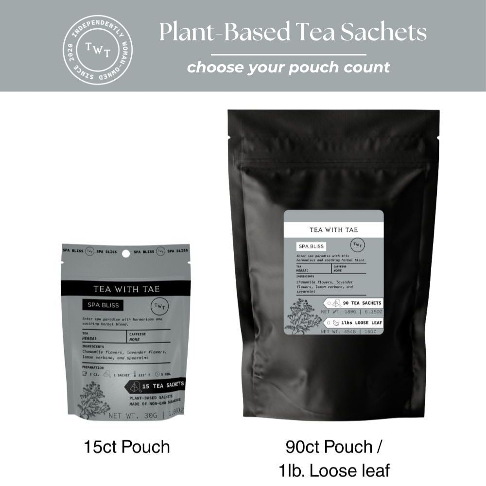 Spa Bliss Hot Tea Pouch - Tea with Tae