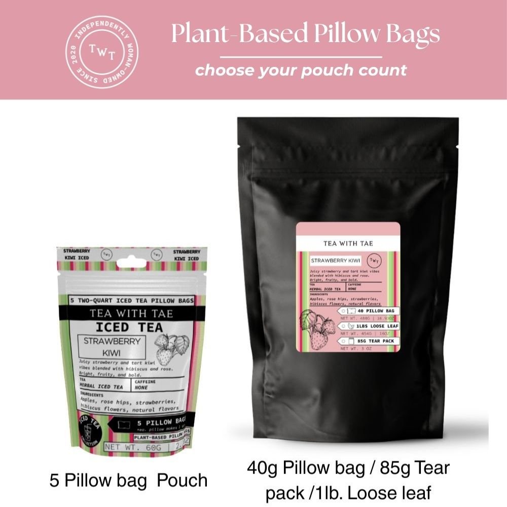 Strawberry Kiwi Iced Tea Pouch - Tea with Tae