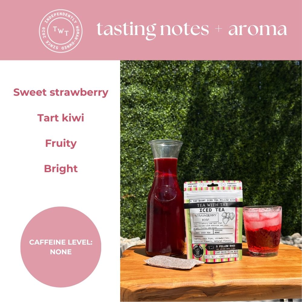 Strawberry Kiwi Iced Tea Pouch - Tea with Tae