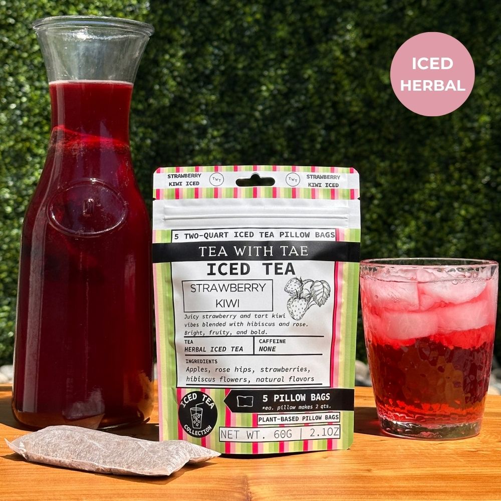 Strawberry Kiwi Iced Tea Pouch - Tea with Tae