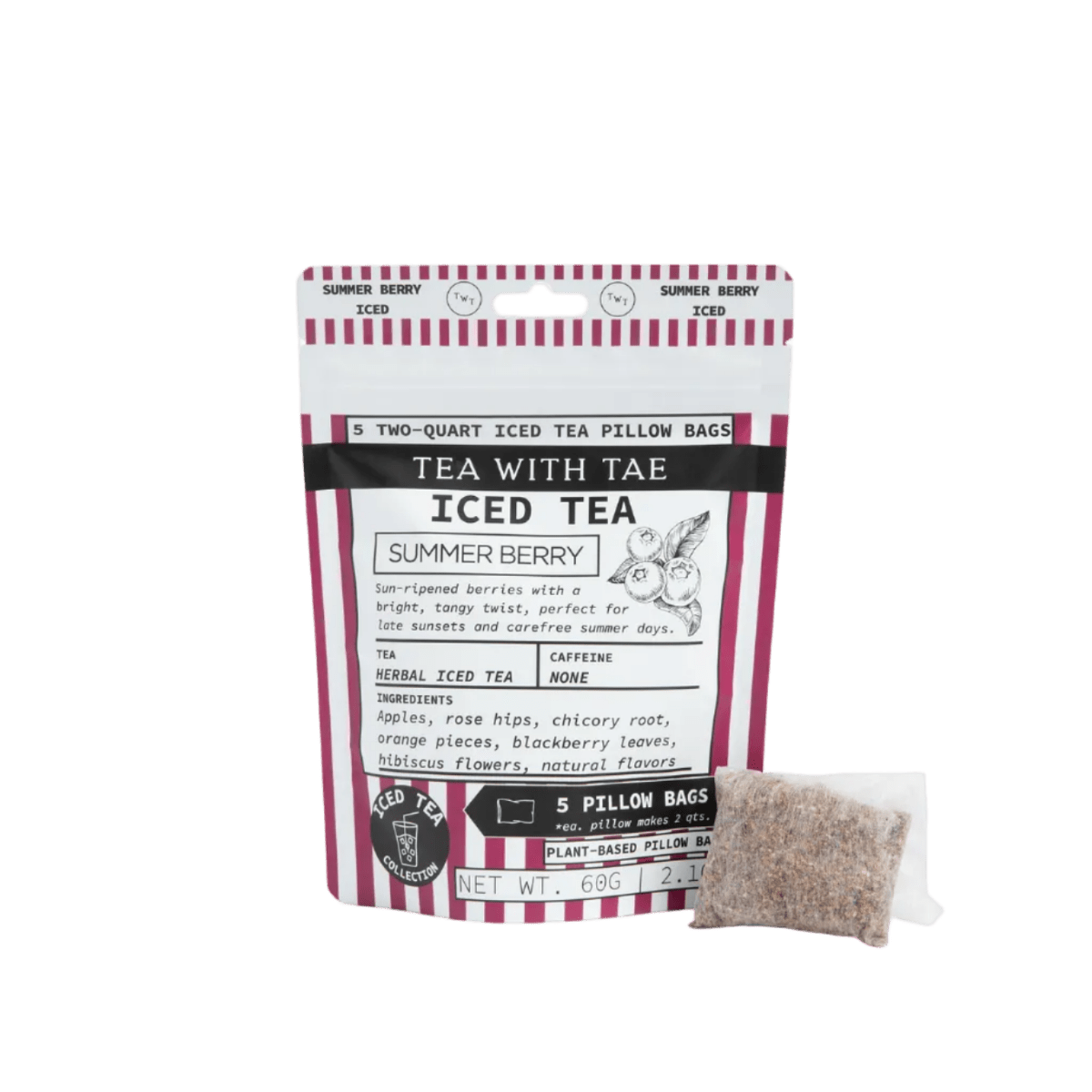 Summer Berry Pouch (5 pillow bags) - Tea with Tae