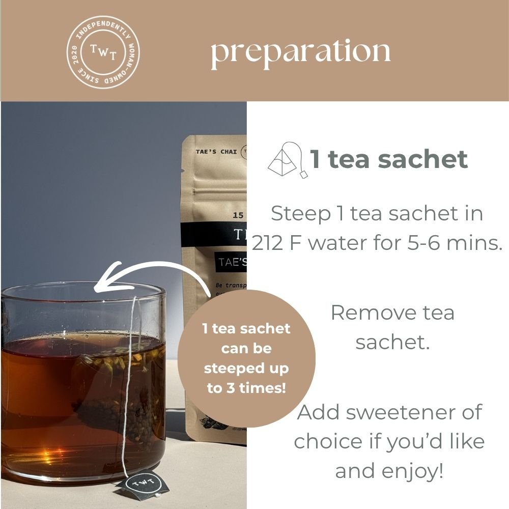 Tae's Chai Hot Tea Pouch - Tea with Tae