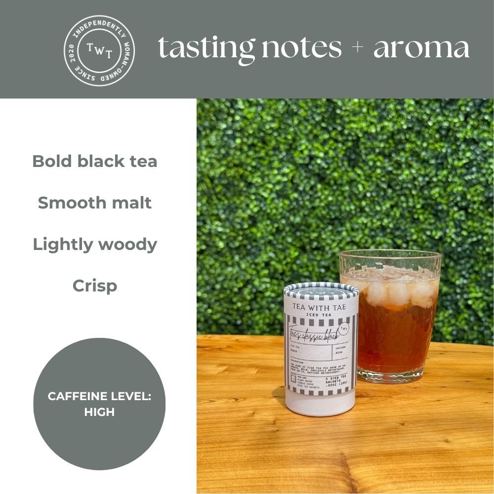 Tae's Classic Black Iced Mini Tea Tubes (5 iced sachets) - Tea with Tae