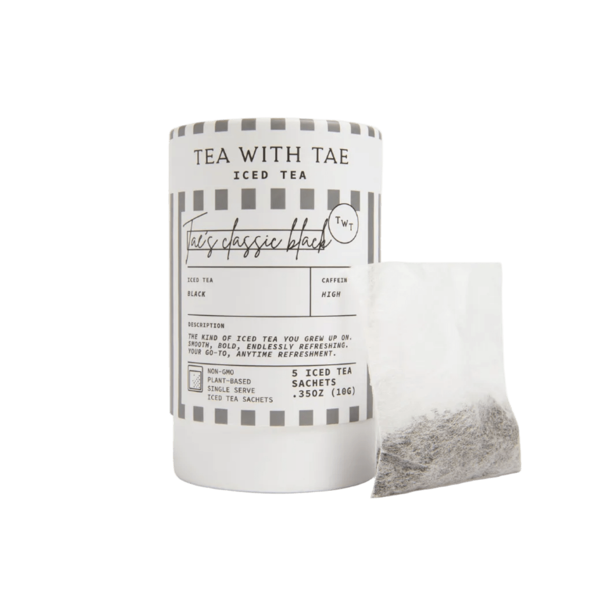 Tae's Classic Black Iced Mini Tea Tubes (5 iced sachets) - Tea with Tae