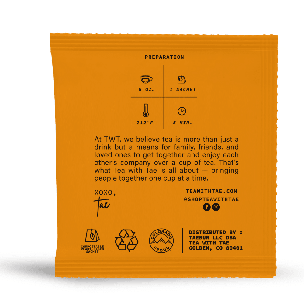 Turmeric Ginger 50 ct. Overwrap Bag - Tea with Tae