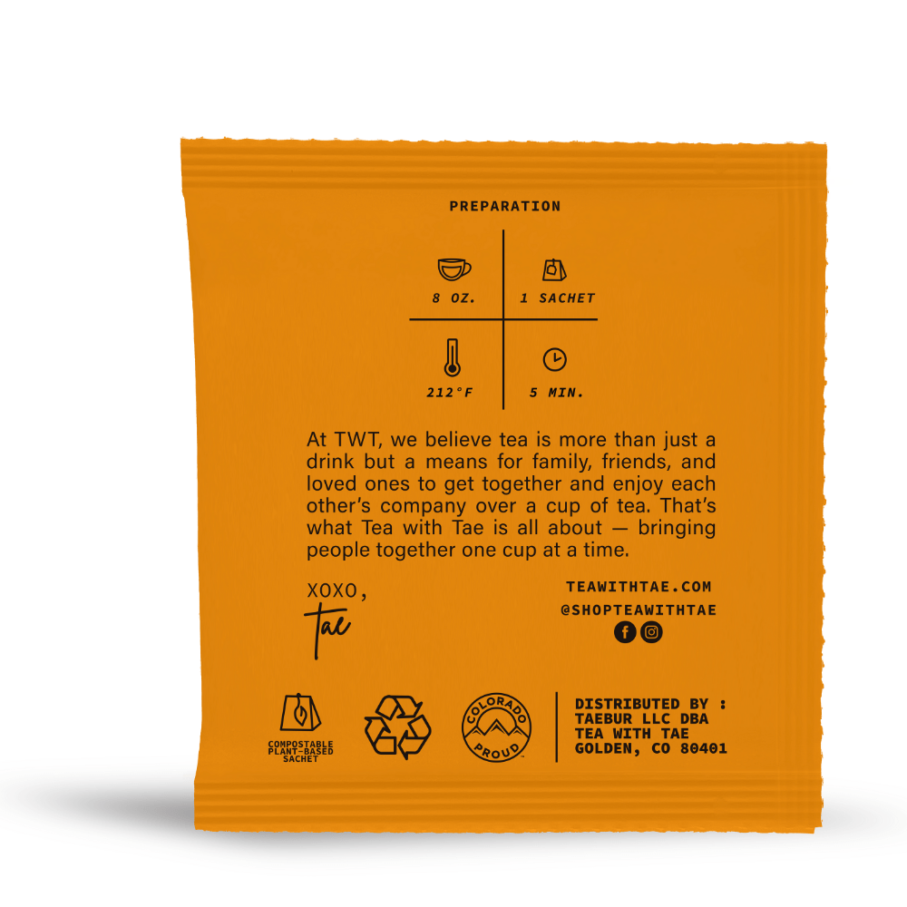 Turmeric Ginger 50 ct. Overwrap Bag - Tea with Tae