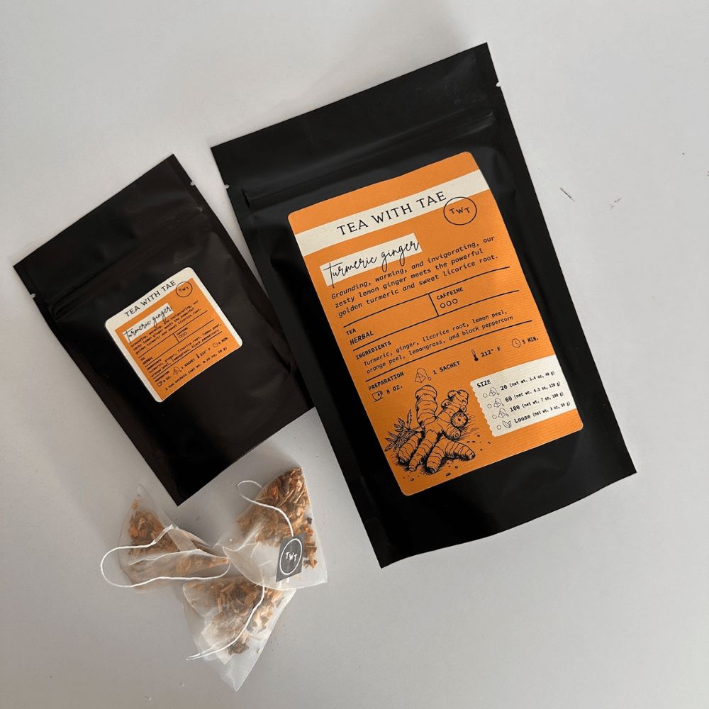 Turmeric Ginger 5ct. Pouch - Tea with Tae