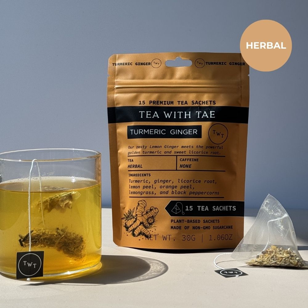 Turmeric Ginger Hot Tea Pouch - Tea with Tae
