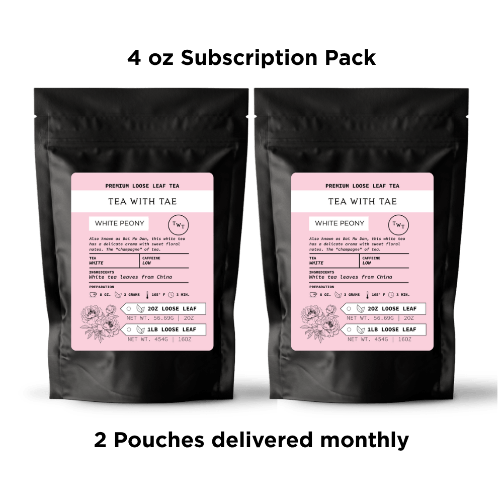 White Peony Loose Leaf Tea Pouch (2oz. or 1lb.) - Tea with Tae