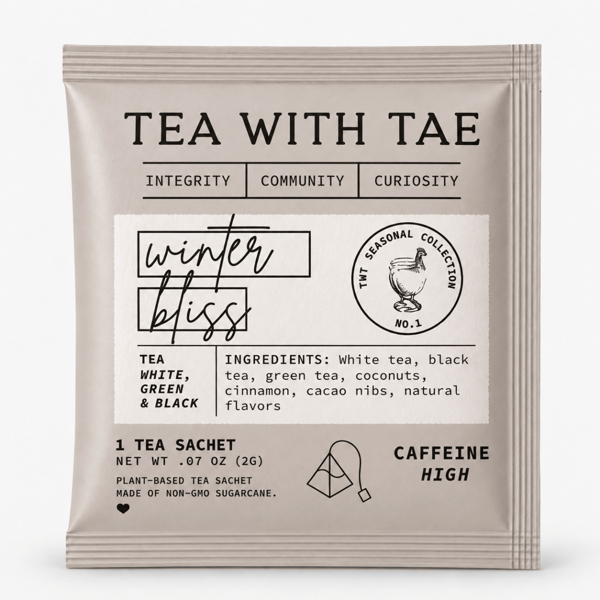 Winter Bliss 50 ct. Overwrap Bag - Tea with Tae