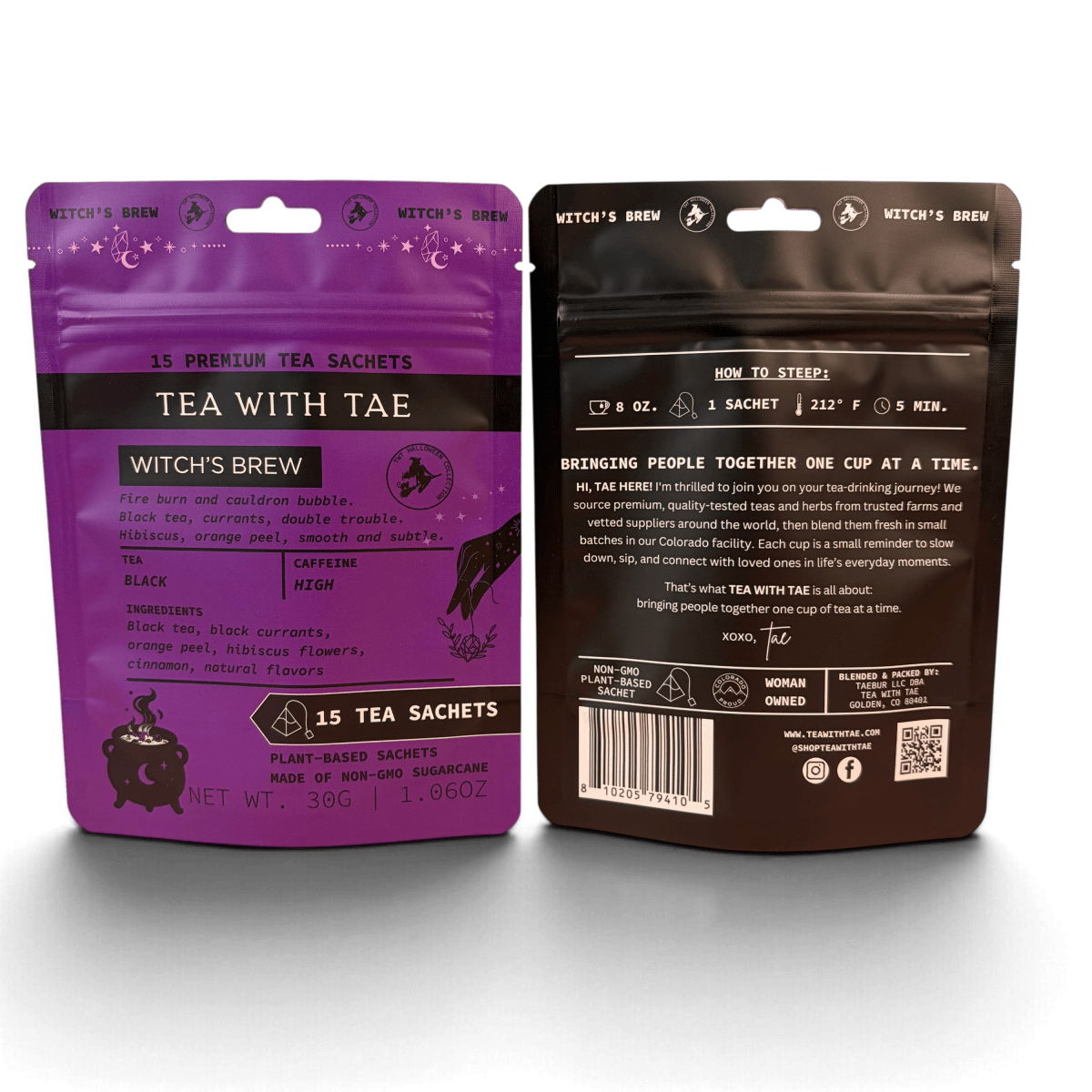 Witch's Brew Halloween Pouch - Tea with Tae