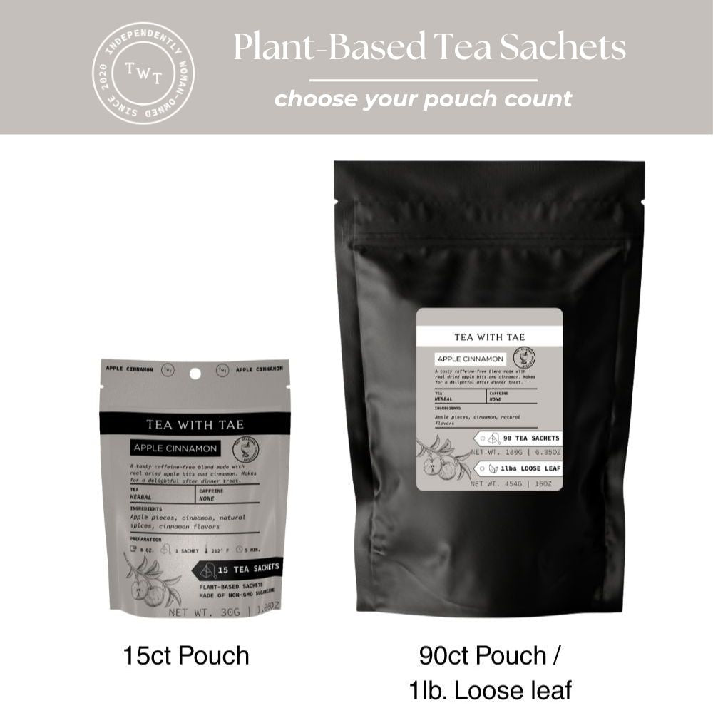 Apple Cinnamon Hot Tea Pouch - Tea with Tae