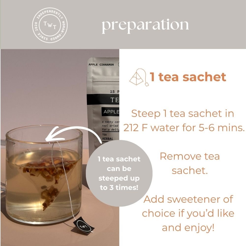 Apple Cinnamon Hot Tea Pouch - Tea with Tae