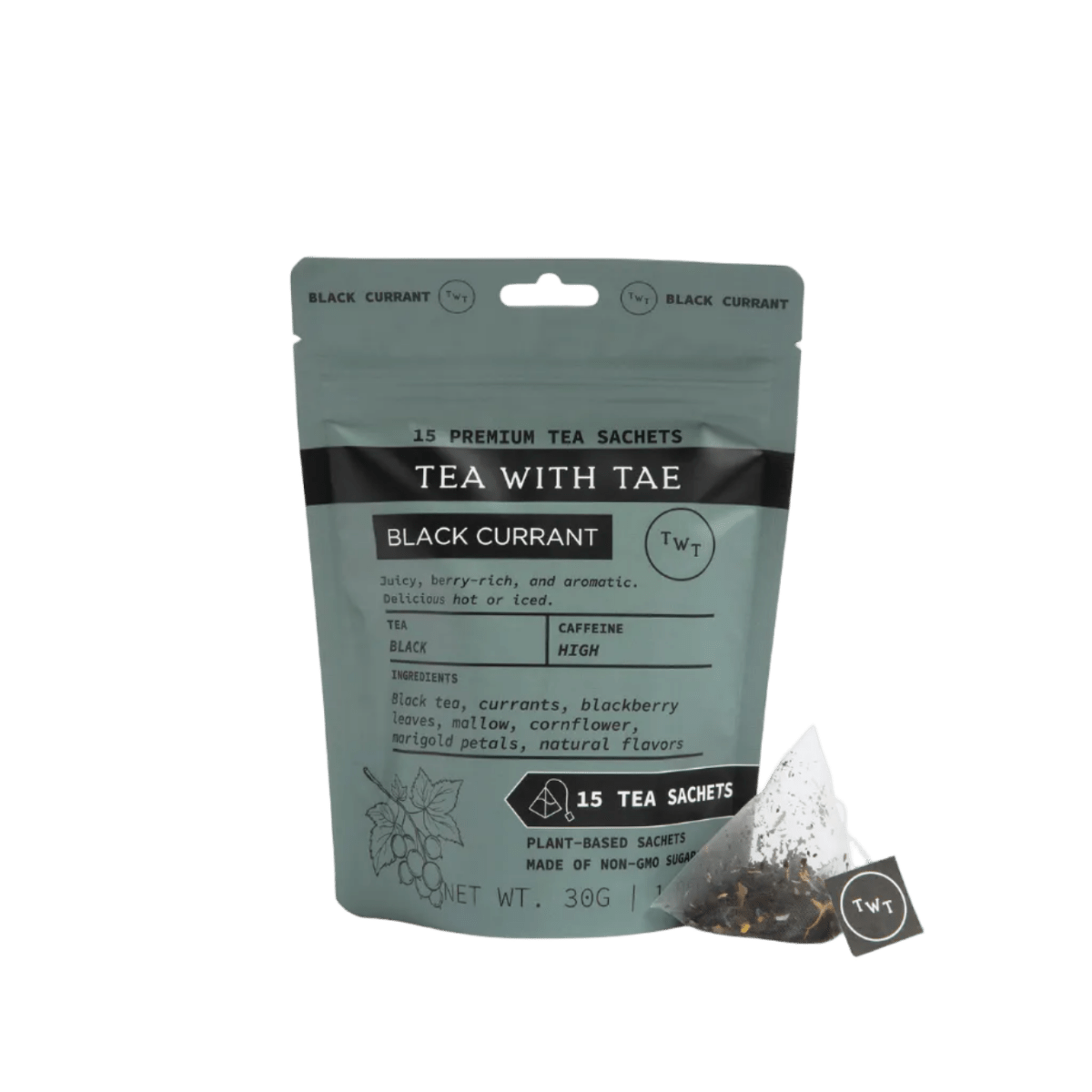 Black Currant Pouch (15 tea bags) - Tea with Tae