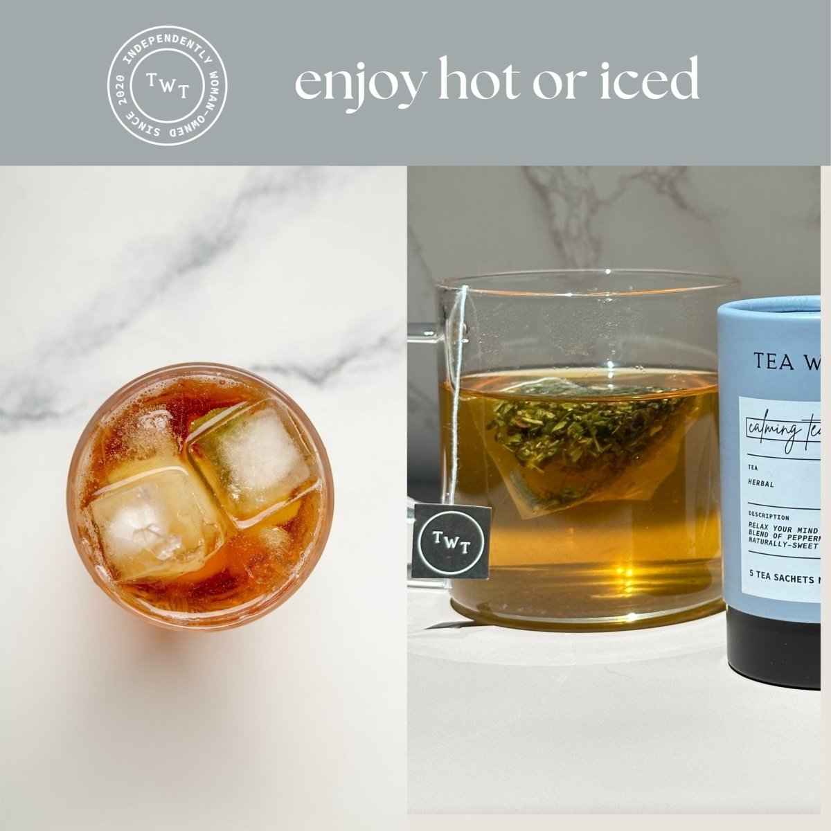 Calming Tea Mini Tea Tube (5 tea bags) - Tea with Tae