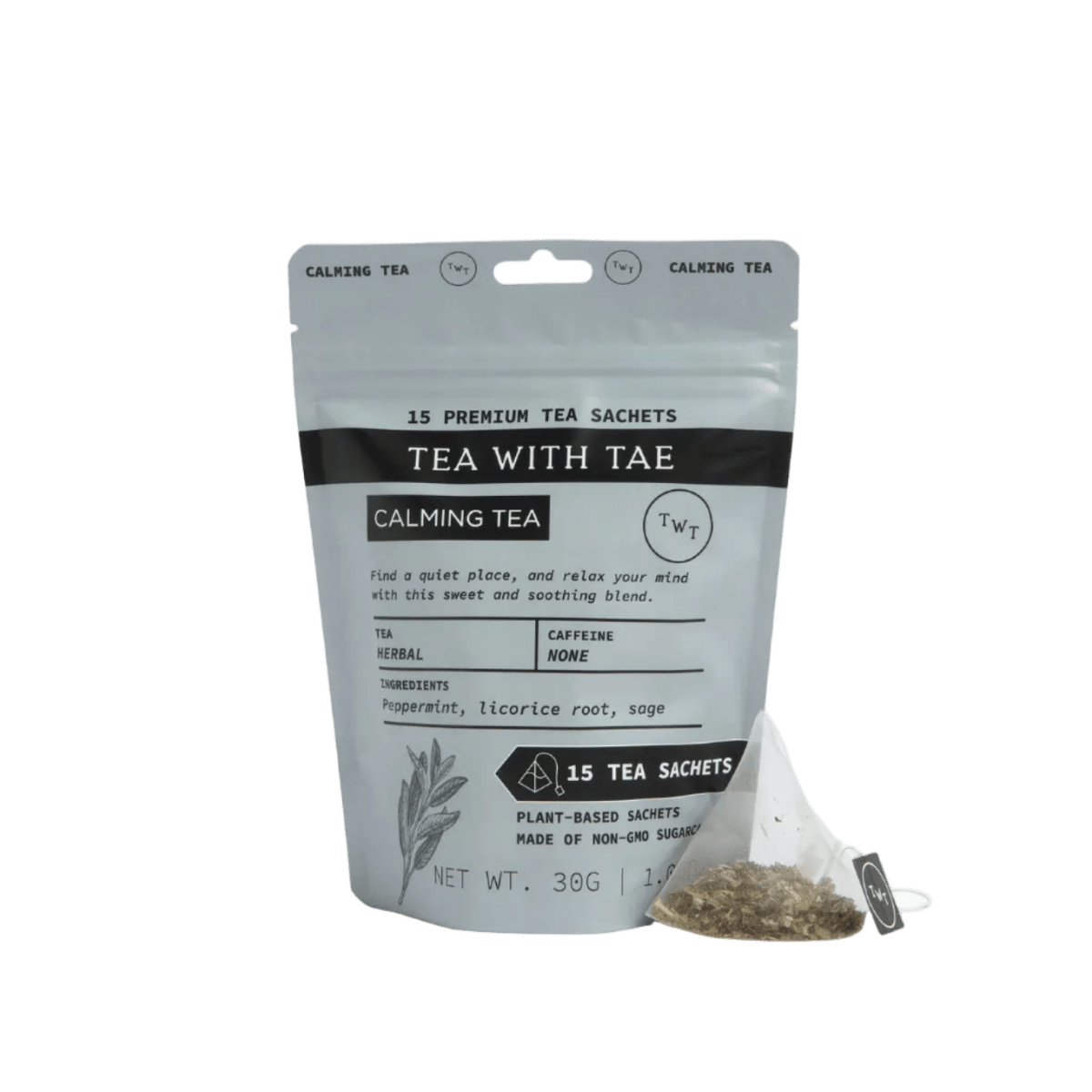 Calming Tea Pouch (15 tea bags) - Tea with Tae