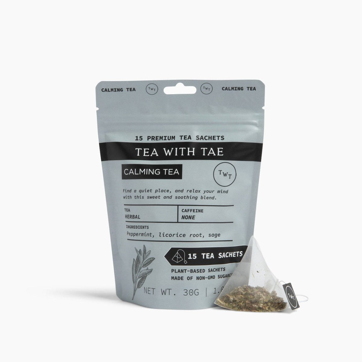 Calming Tea Pouch (15 tea bags) - Tea with Tae