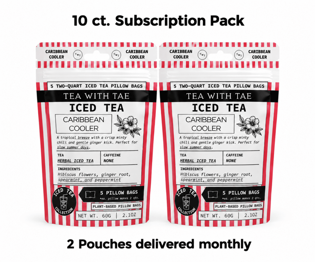 Caribbean Cooler Iced Herbal Tea Pouch - Tea with Tae