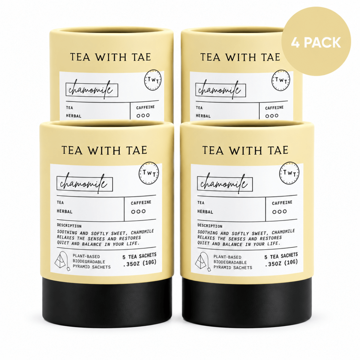 Chamomile Mini Tea Tube (5 tea bags) - Tea with Tae