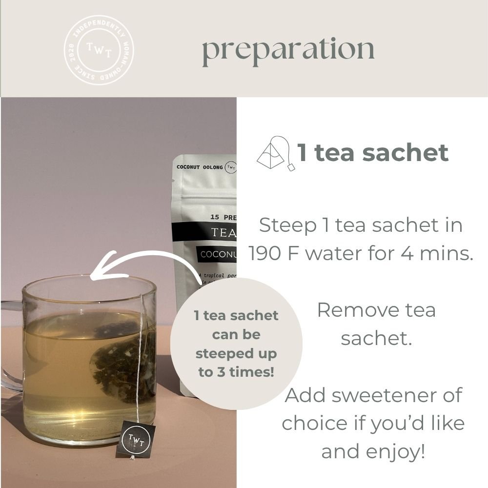 Coconut Oolong Hot Tea Pouch - Tea with Tae