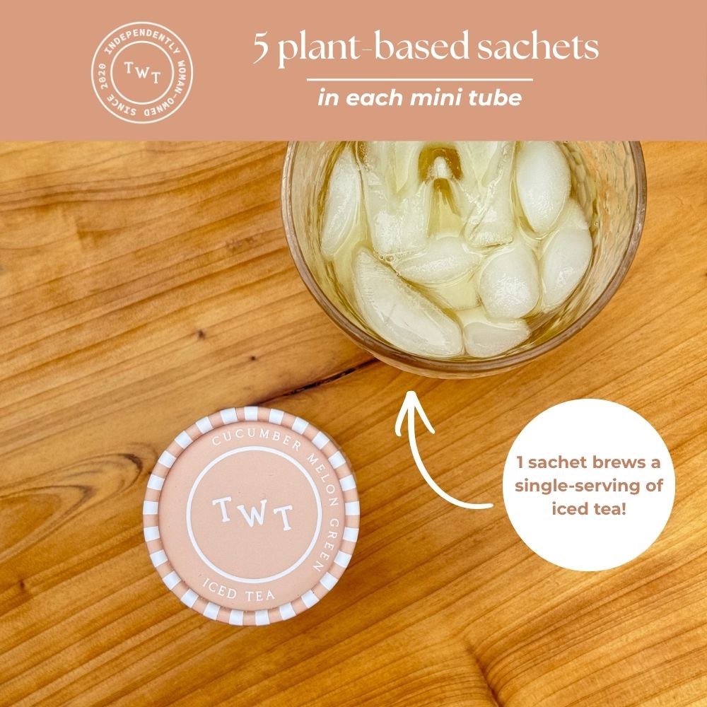 Cucumber Melon Green Iced Mini Tea Tube (5 iced sachets) - Tea with Tae