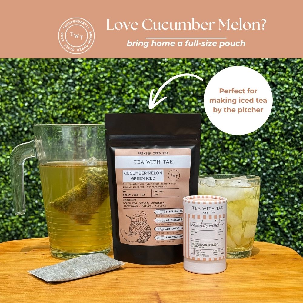 Cucumber Melon Green Iced Mini Tea Tube (5 iced sachets) - Tea with Tae