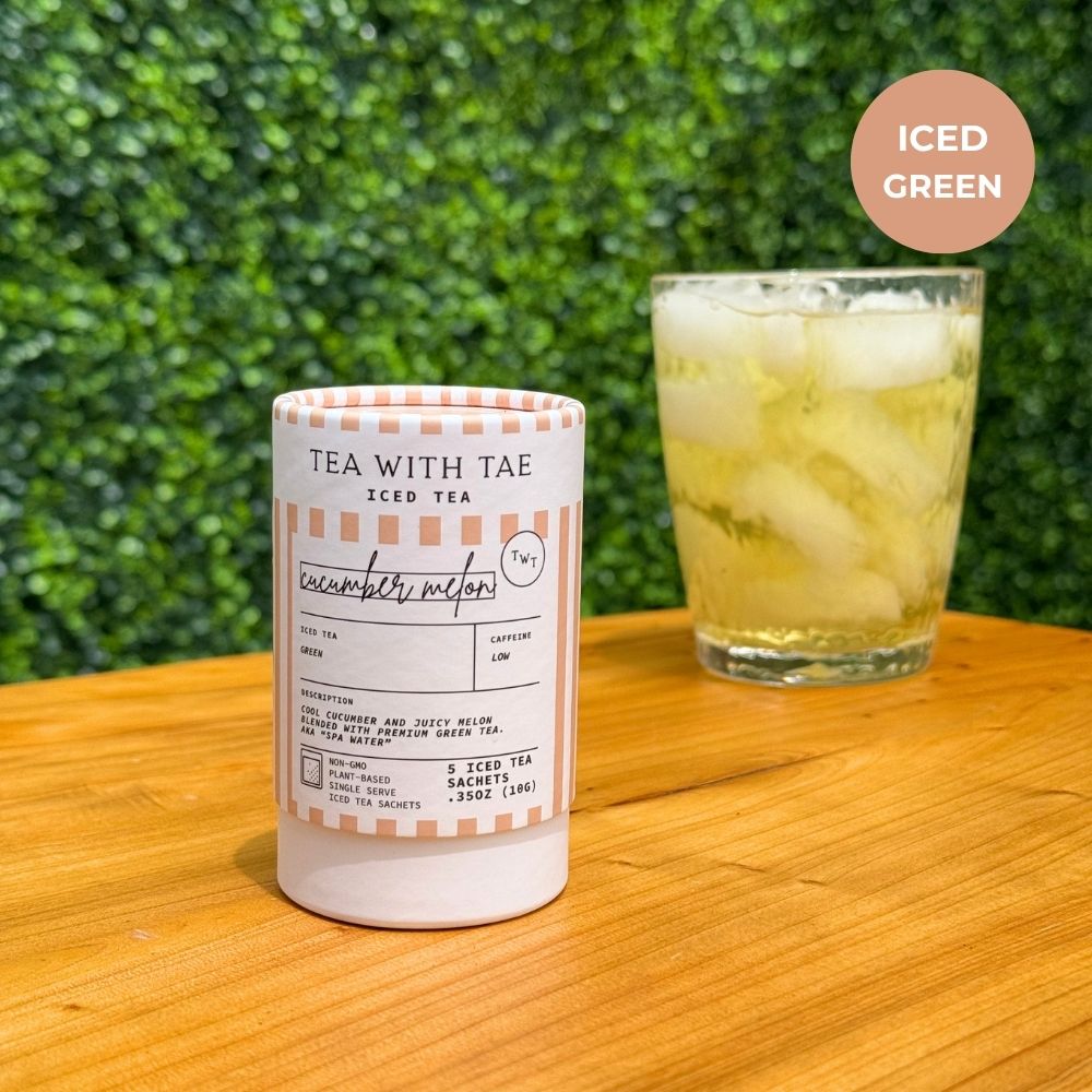 Cucumber Melon Green Iced Mini Tea Tube (5 iced sachets) - Tea with Tae