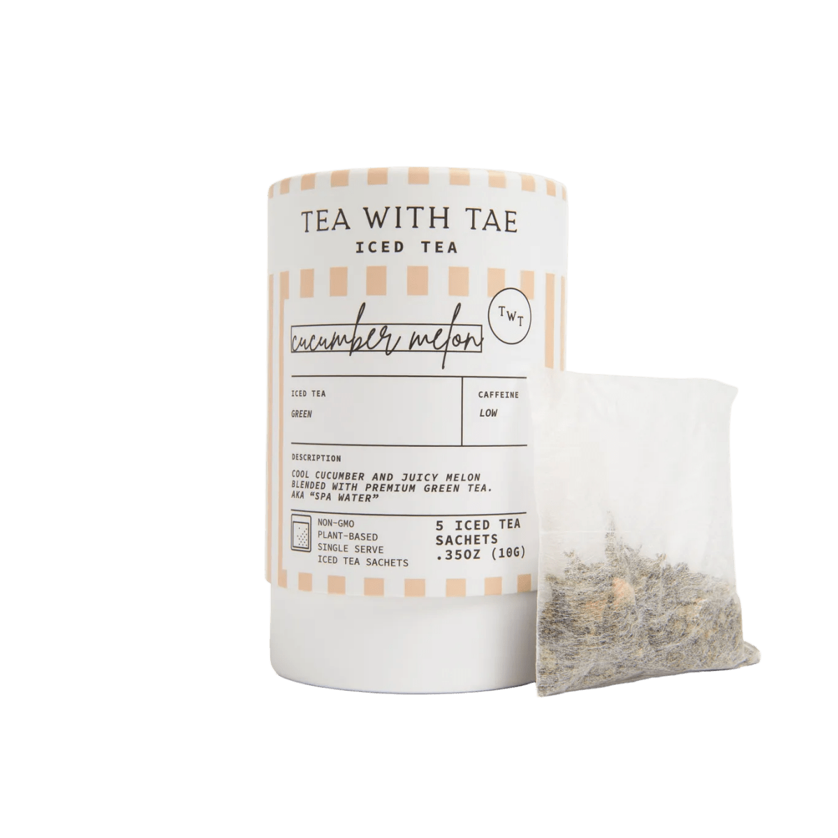 Cucumber Melon Green Iced Mini Tube (5 iced sachets) - Tea with Tae