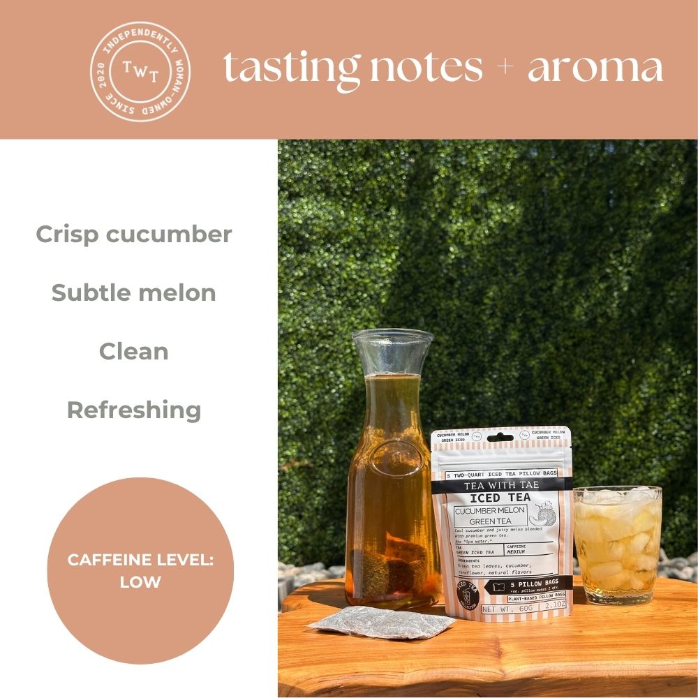 Cucumber Melon Green Iced Tea Pouch - Tea with Tae