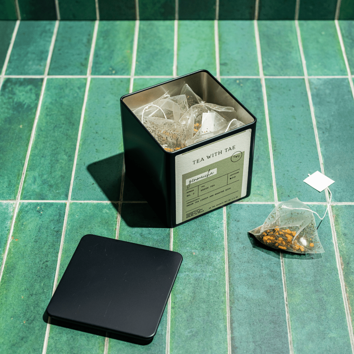 Custom Large Tea Tin (20 pyramid tea bags) - Tea with Tae