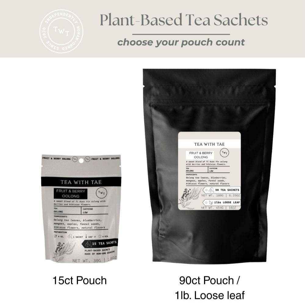 Fruit & Berry Oolong Hot Tea Pouch - Tea with Tae