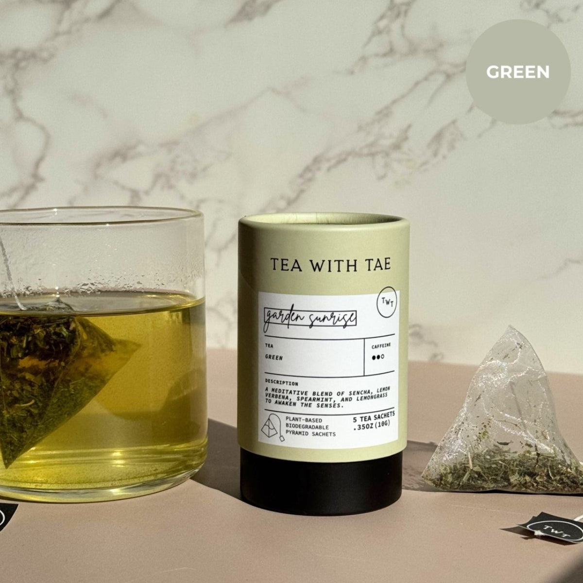 Garden Sunrise Mini Tea Tube (5 tea bags) - Tea with Tae