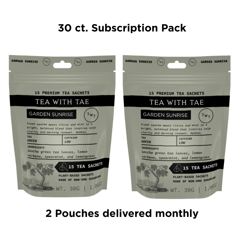 Garden Sunrise Pouch - Tea with Tae