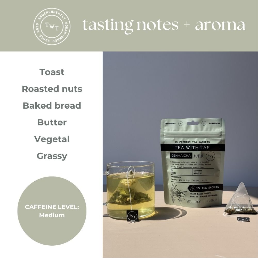 Genmaicha (Traditional Japanese Green Tea) Hot Tea Pouch - Tea with Tae
