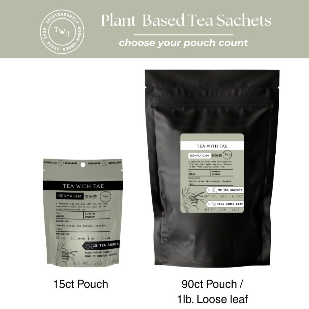 Genmaicha (Traditional Japanese Green Tea) Hot Tea Pouch - Tea with Tae