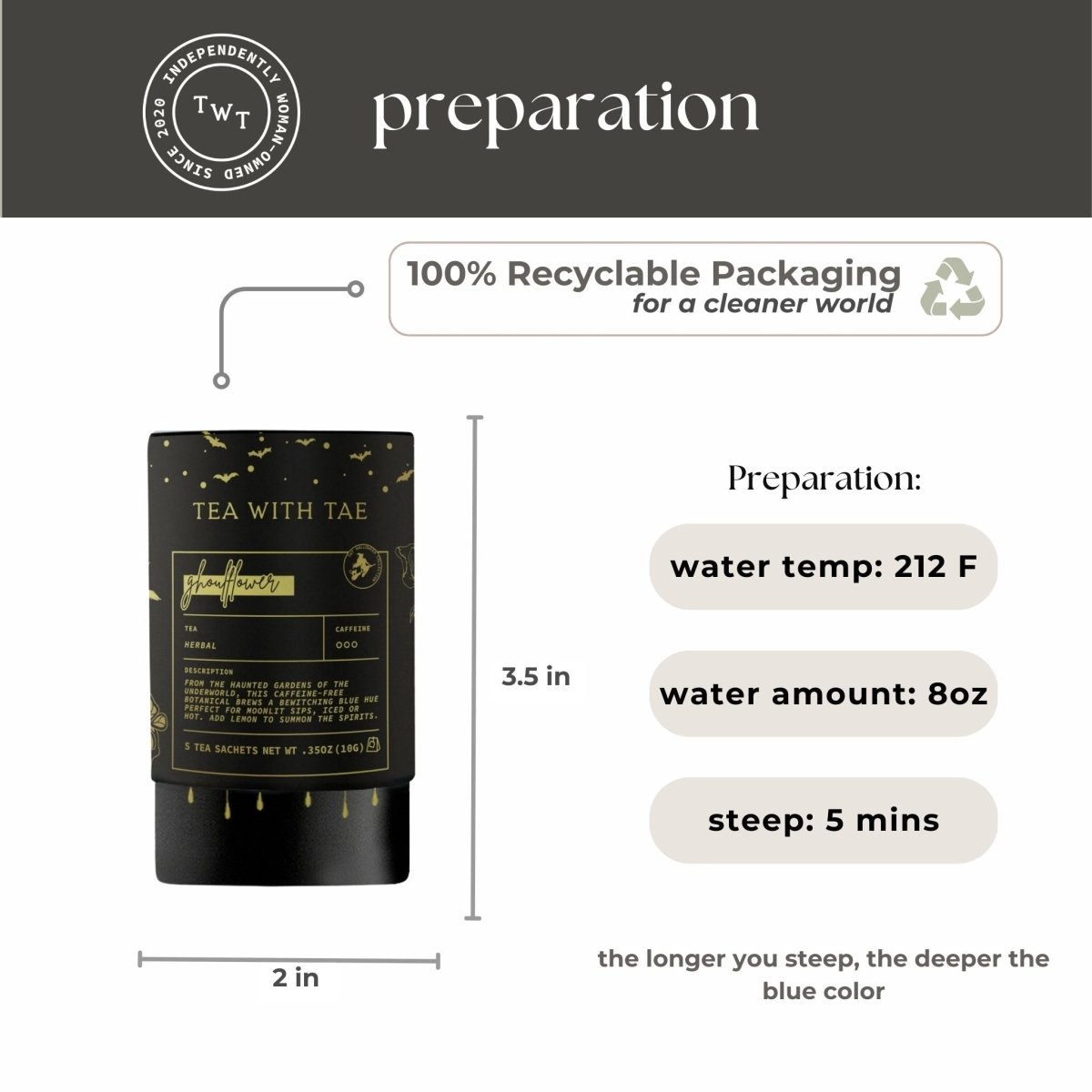 Ghoulflower Mini Tea Tube (Halloween) - Tea with Tae