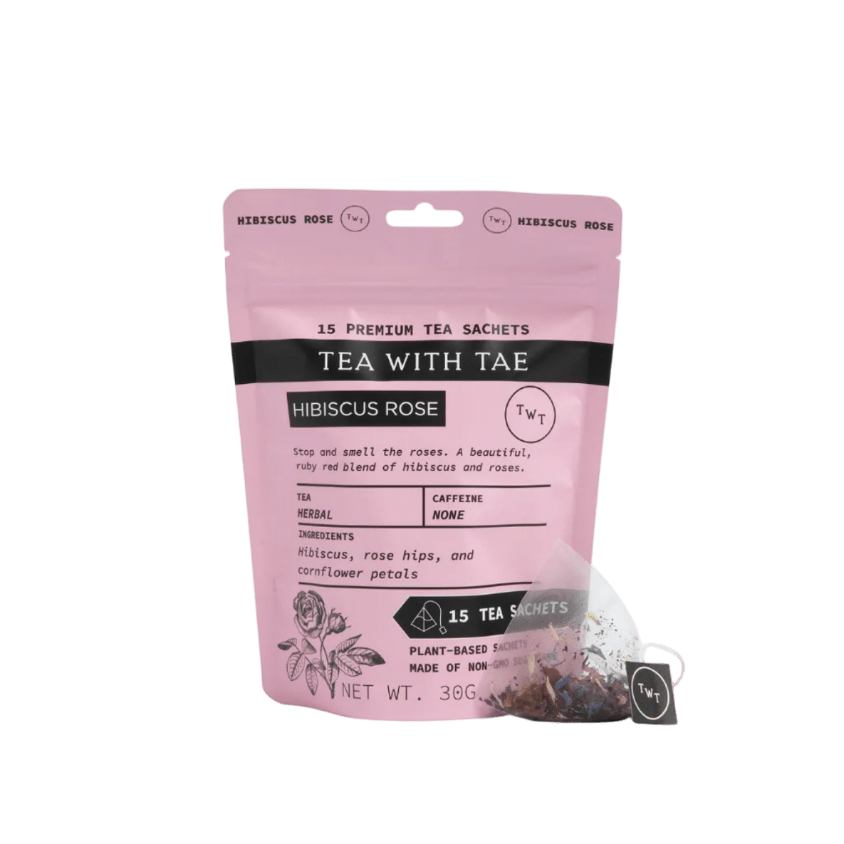 Hibiscus Rose Pouch (15 tea bags) - Tea with Tae