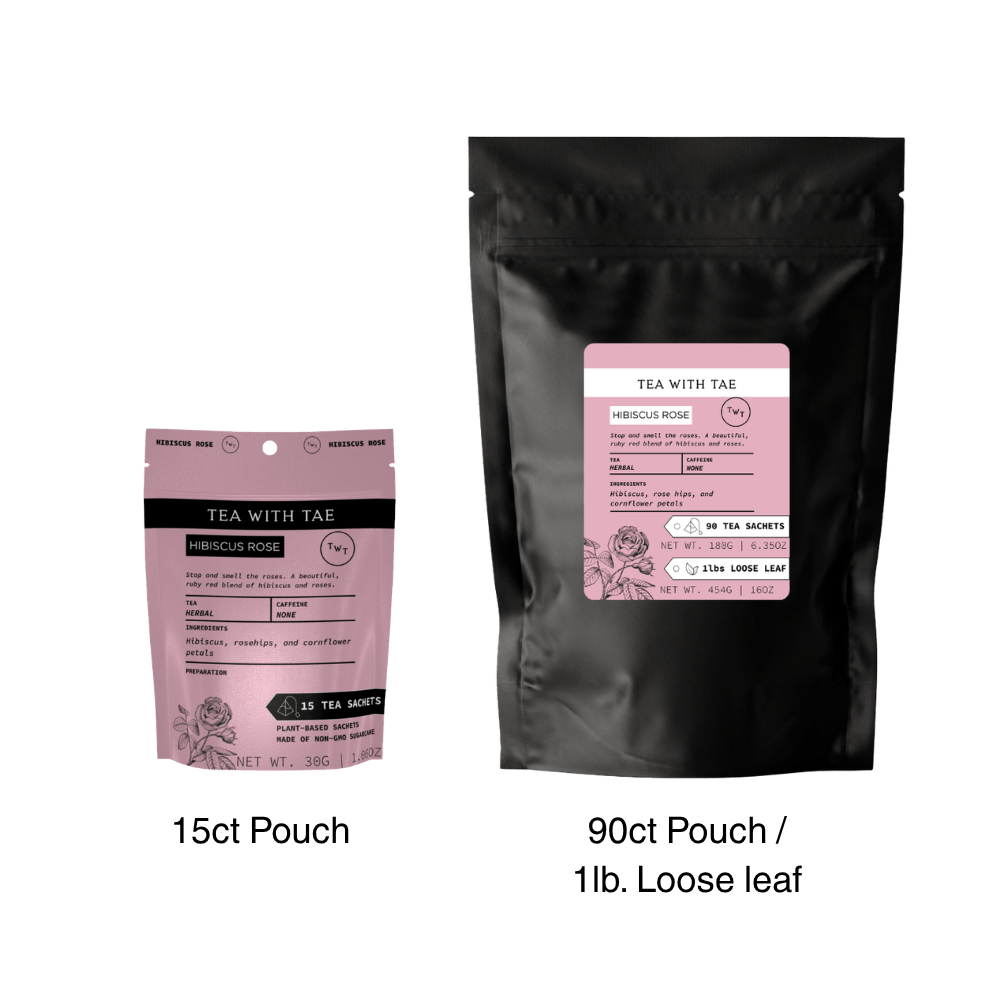 Hibiscus Rose Pouch - Tea with Tae