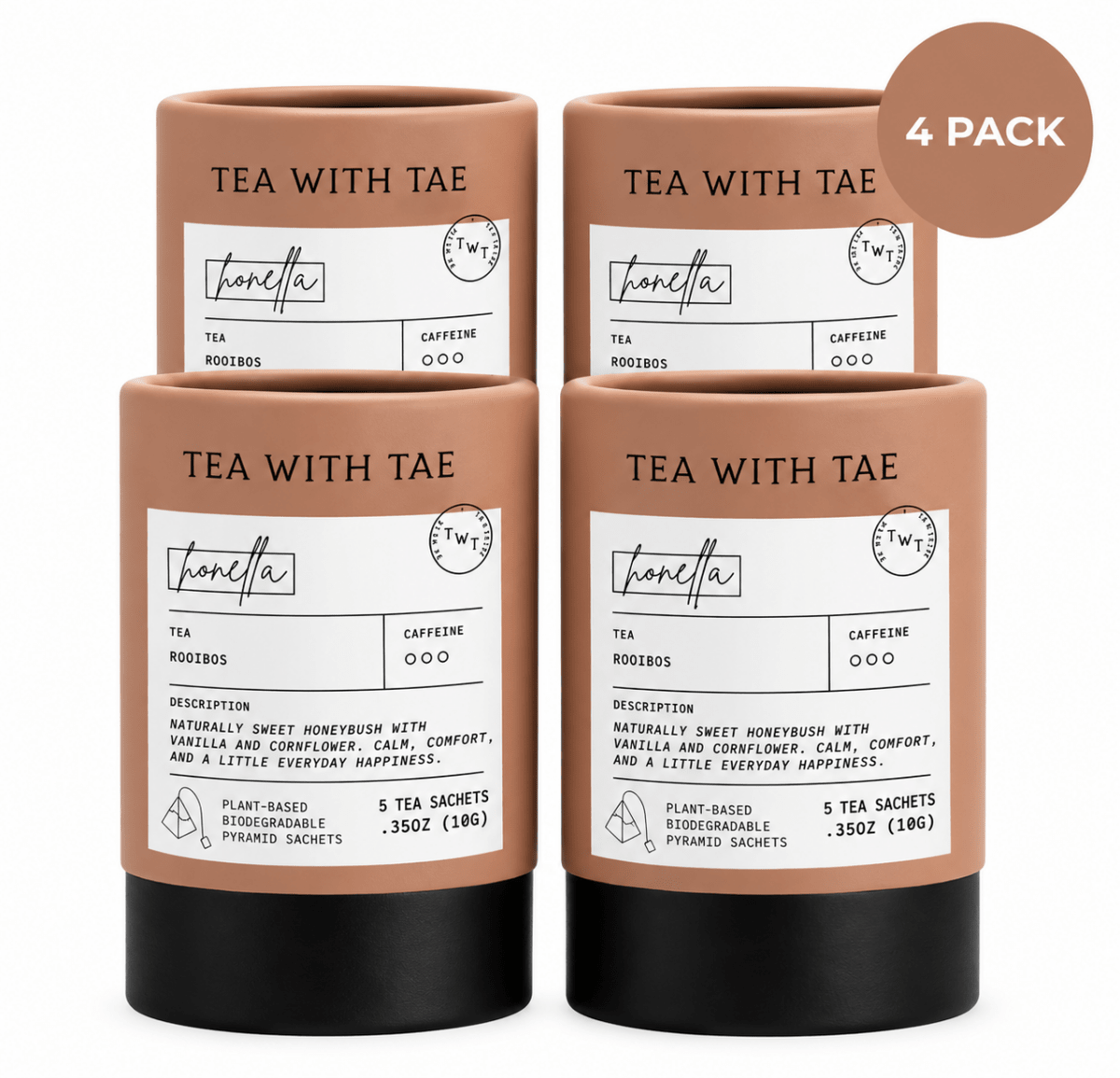 Honella Mini Tea Tube (5 tea bags) - Tea with Tae