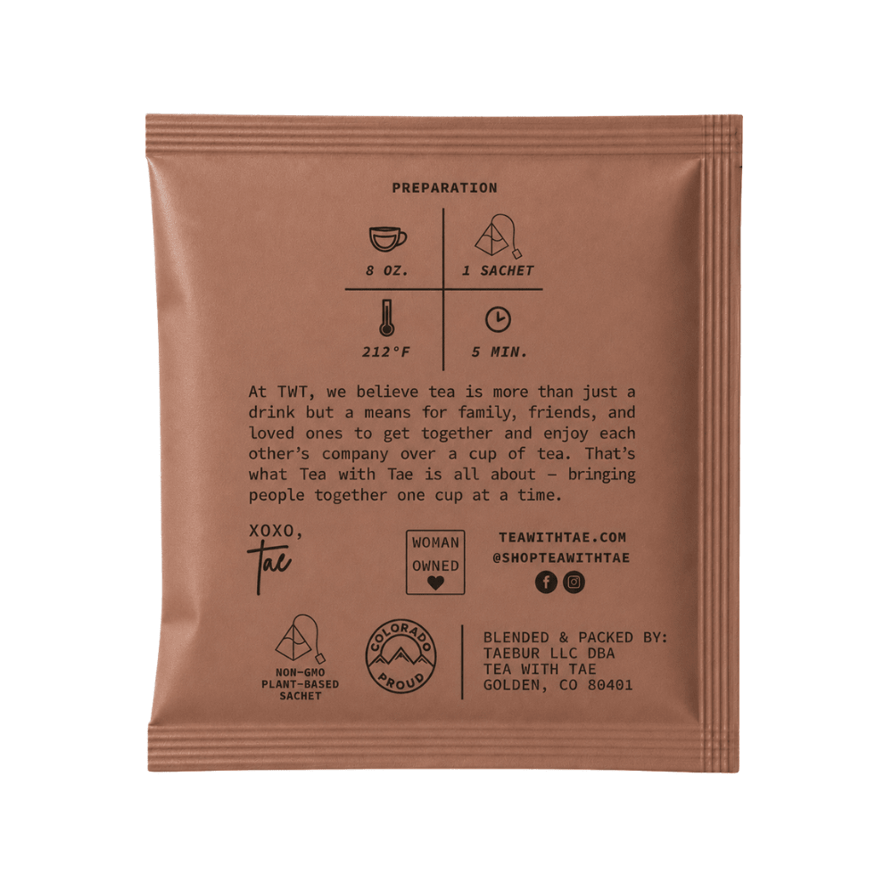 Honella Tea 50 ct. Overwrap Bag - Tea with Tae