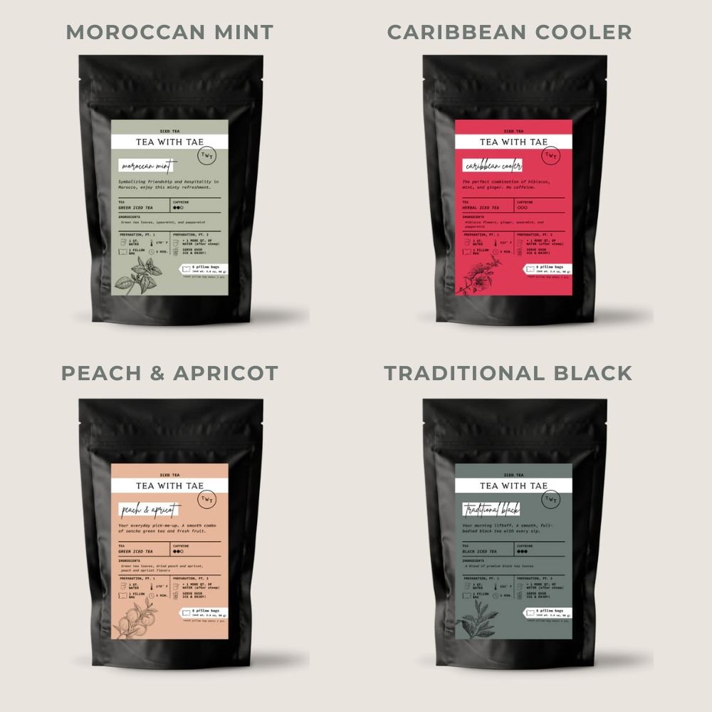 Iced Tea Pouch Bundle (makes 64 quarts!) - Tea with Tae