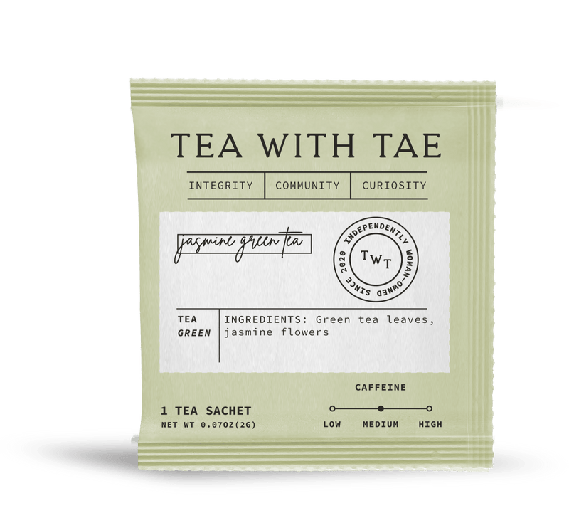 Jasmine Green 50 ct. Overwrap Bag - Tea with Tae