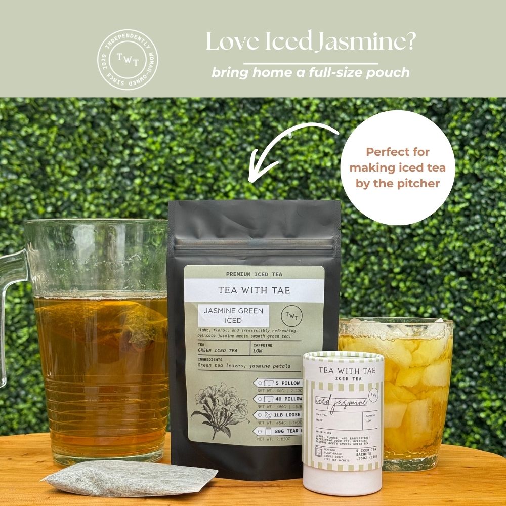 Jasmine Green Iced Mini Tea Tube (5 iced sachets) - Tea with Tae