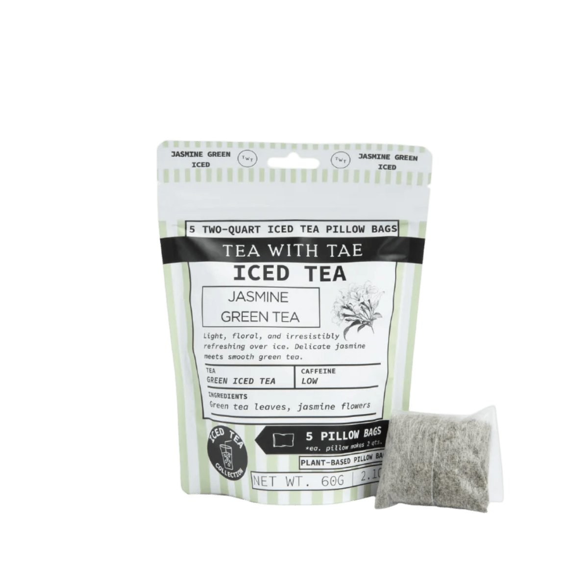 Jasmine Green Pouch (5 pillow bags) - Tea with Tae