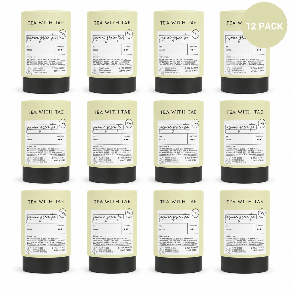 Jasmine Green Tea Mini Tea Tube (5 tea bags) - Tea with Tae